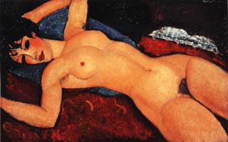 Amedeo Modigliani Nude (Nu Couche Les Bras Ouverts)